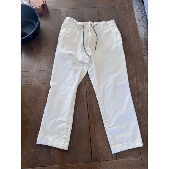 Luciano Barbera Chino Casual Pants in White Mens Size 54 (38 US) - Picture 1 of 7